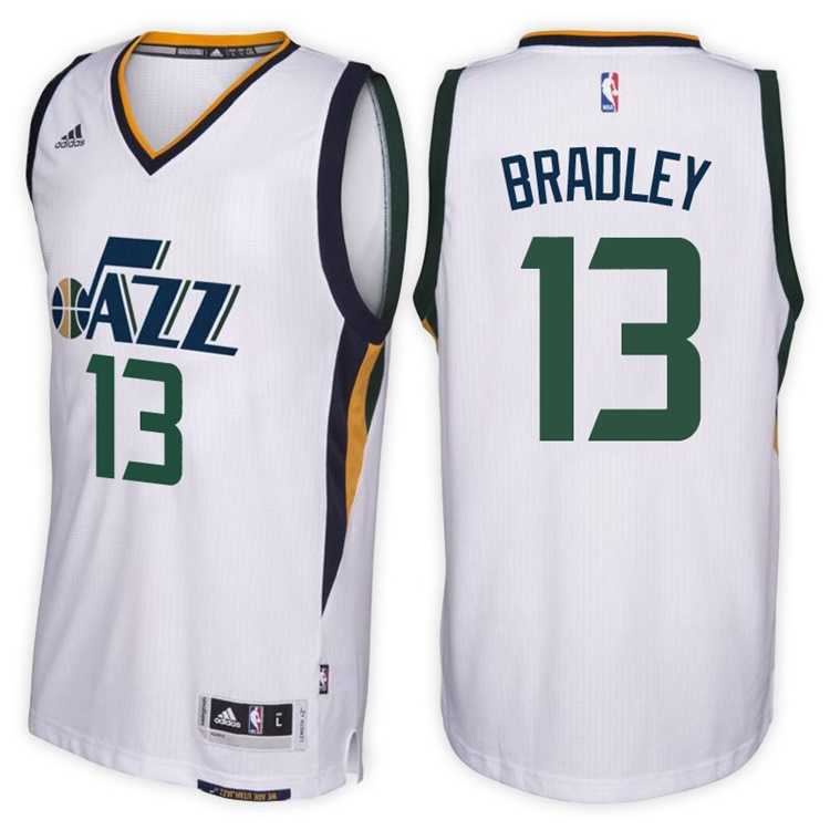 Utah Jazz #13 Tony Bradley Home White New Swingman Stitched NBA Jersey