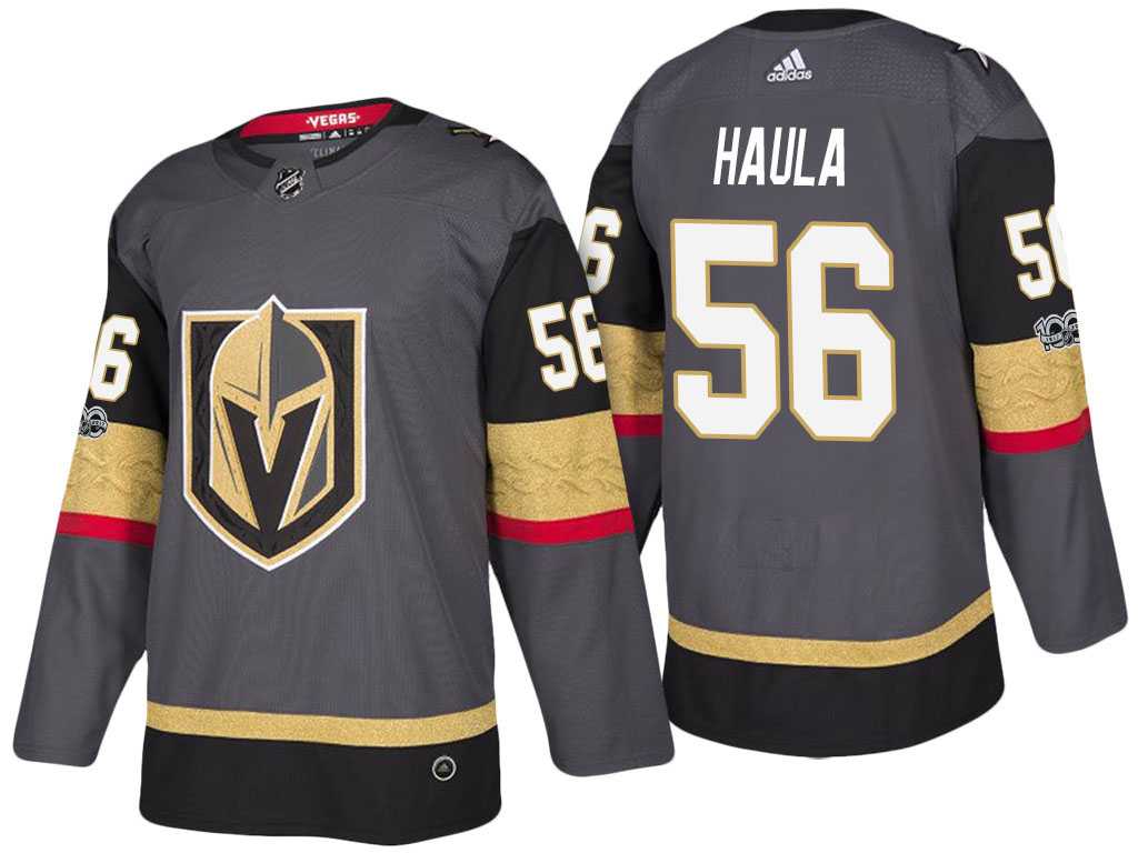 Vegas Golden Knights #56 Erik Haula Steel Grey 2017-2018 Season Stitched NHL Jersey