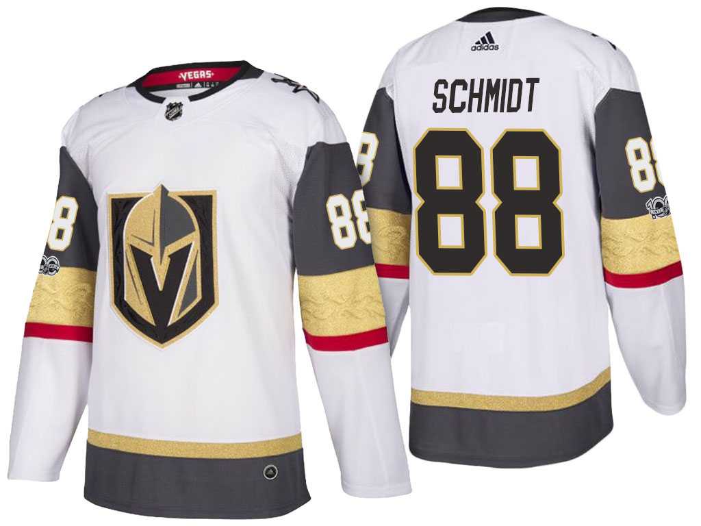 Vegas Golden Knights #88 Nate Schmidt White 2017-2018 Season Stitched NHL Jersey