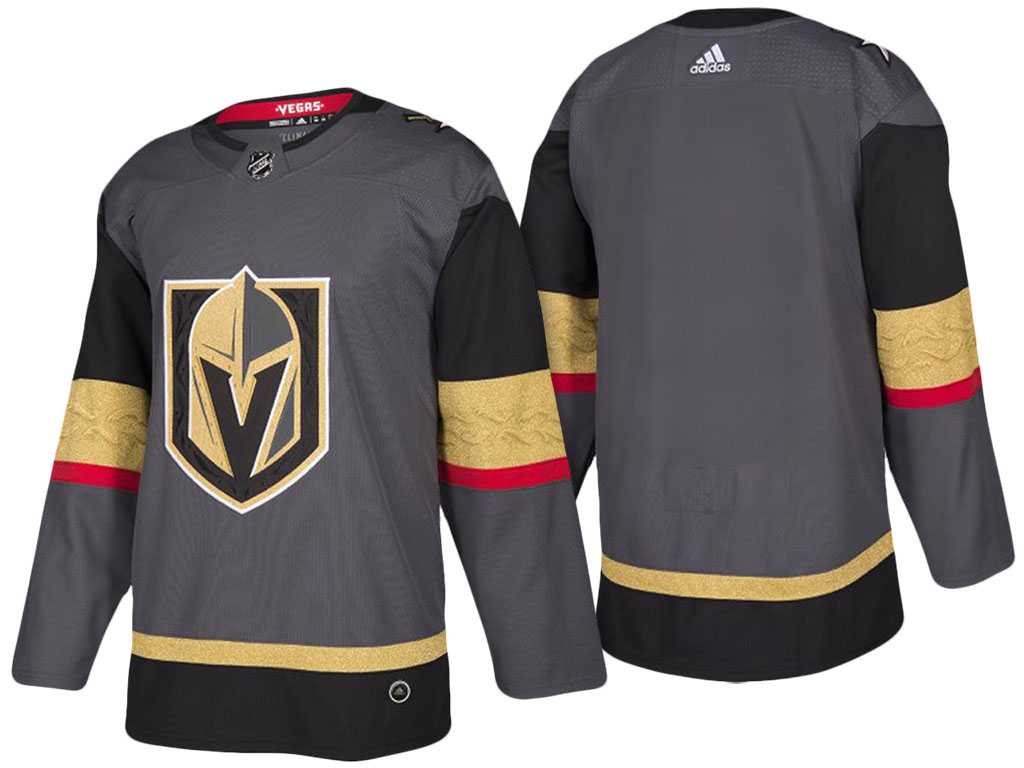 Vegas Golden Knights Customized Steel Gray 2018 New Season Stitched NHL Jersey