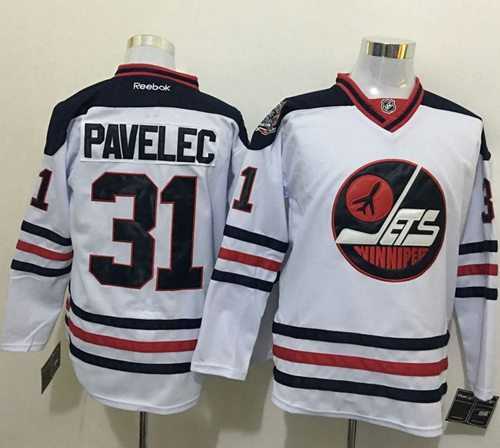 Winnipeg Jets #31 Ondrej Pavelec White Heritage Classic Stitched NHL Jersey