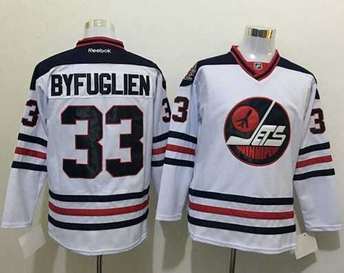 Winnipeg Jets #33 Dustin Byfuglien White Heritage Classic Stitched NHL Jersey