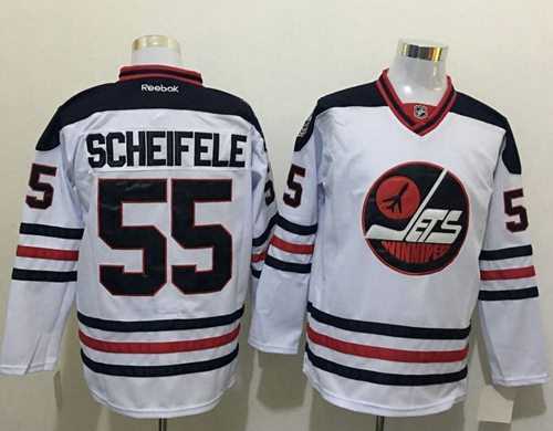Winnipeg Jets #55 Mark Scheifele White Heritage Classic Stitched NHL Jersey