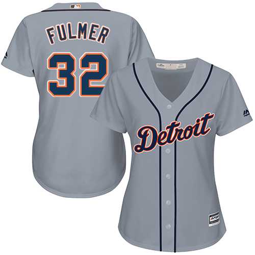 Women's Detroit Tigers #32 Michael Fulmer Grey Road Stitched MLB Jersey