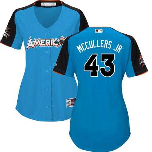Women's Houston Astros #43 Lance McCullers Blue 2017 All-Star American League Stitched MLB Jersey