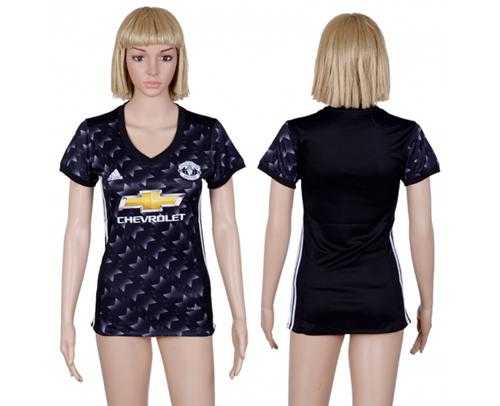 Women's Manchester United Blank Away Soccer Club Jersey
