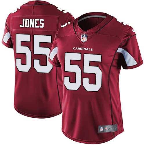 Women's Nike Arizona Cardinals #55 Chandler Jones Red Team Color Stitched NFL Vapor Untouchable Limited Jersey