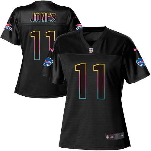 Women's Nike Buffalo Bills #11 Zay Jones Black NFL Fashion Game Jersey