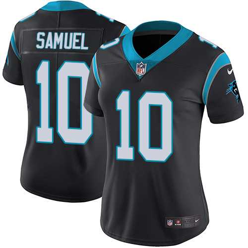 Women's Nike Carolina Panthers #10 Curtis Samuel Black Team Color Stitched NFL Vapor Untouchable Limited Jersey Women's Nike Carolina Panthers #10 Curtis Samuel Black Team Color Stitched NFL Vapor Untouchable Limited Jersey