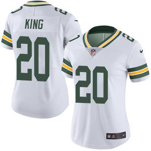 Women's Nike Green Bay Packers #20 Kevin King White Stitched NFL Vapor Untouchable Limited Jersey