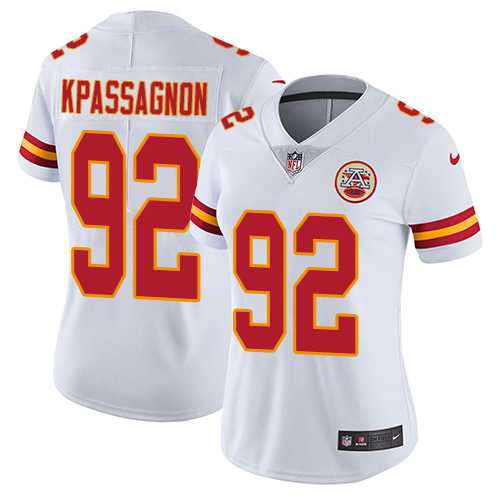 Women's Nike Kansas City Chiefs #92 Tanoh Kpassagnon White Stitched NFL Vapor Untouchable Limited Jersey