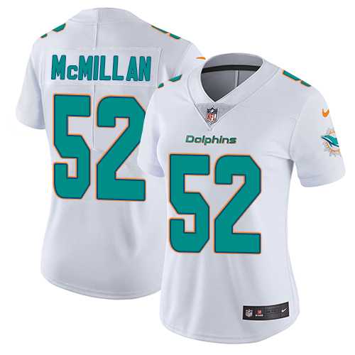Women's Nike Miami Dolphins #52 Raekwon McMillan White Stitched NFL Vapor Untouchable Limited Jersey