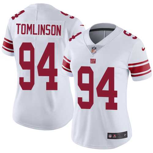 Women's Nike New York Giants #94 Dalvin Tomlinson White Stitched NFL Vapor Untouchable Limited Jersey