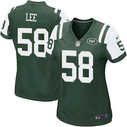 Women's Nike New York Jets #58 Darron Lee Green Team Color Stitched NFL Elite Jersey