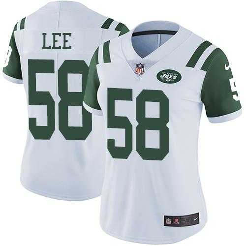 Women's Nike New York Jets #58 Darron Lee White Stitched NFL Vapor Untouchable Limited Jersey