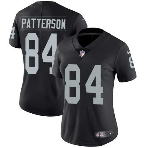 Women's Nike Oakland Raiders #84 Cordarrelle Patterson Black Team Color Stitched NFL Vapor Untouchable Limited Jersey