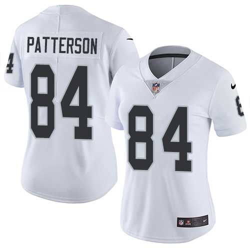Women's Nike Oakland Raiders #84 Cordarrelle Patterson White Stitched NFL Vapor Untouchable Limited Jersey
