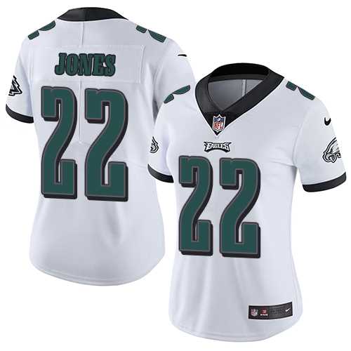 Women's Nike Philadelphia Eagles #22 Sidney Jones White Stitched NFL Vapor Untouchable Limited Jersey