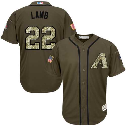 Youth Arizona Diamondbacks #22 Jake Lamb Green Salute to Service Stitched MLB Jersey