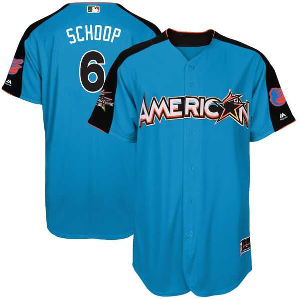 Youth Baltimore Orioles #6 Jonathan Schoop Blue 2017 All-Star American League Stitched MLB Jersey