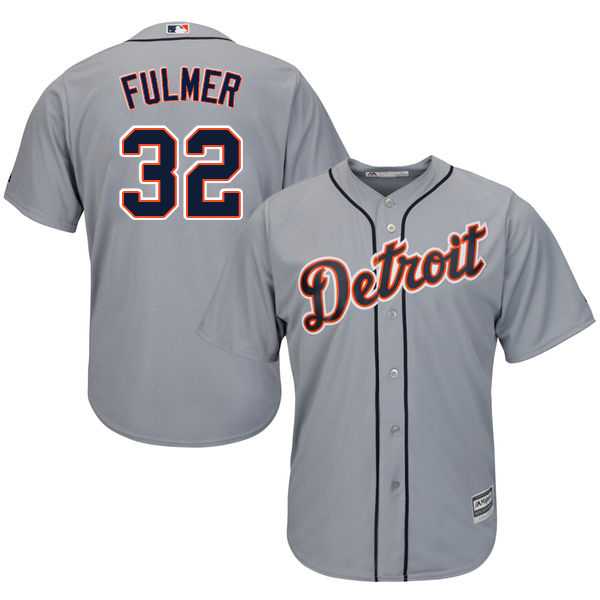 Youth Detroit Tigers #32 Michael Fulmer Grey Cool Base Stitched MLB Jersey