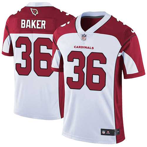 Youth Nike Arizona Cardinals #36 Budda Baker White Stitched NFL Vapor Untouchable Limited Jersey