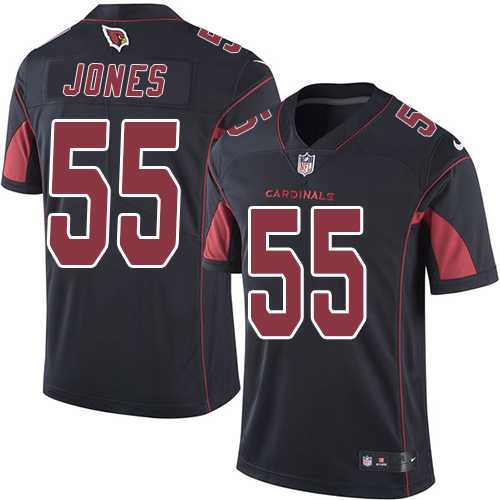 Youth Nike Arizona Cardinals #55 Chandler Jones Black Stitched NFL Limited Rush Jersey
