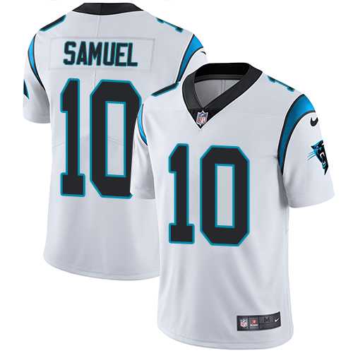 Youth Nike Carolina Panthers #10 Curtis Samuel White Stitched NFL Vapor Untouchable Limited Jersey