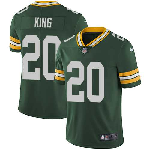 Youth Nike Green Bay Packers #20 Kevin King Green Team Color Stitched NFL Vapor Untouchable Limited Jersey