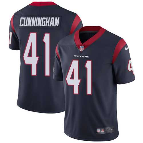 Youth Nike Houston Texans #41 Zach Cunningham Navy Blue Team Color Stitched NFL Vapor Untouchable Limited Jersey