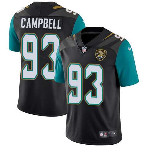 Youth Nike Jacksonville Jaguars #93 Calais Campbell Black Alternate Stitched NFL Vapor Untouchable Limited Jersey