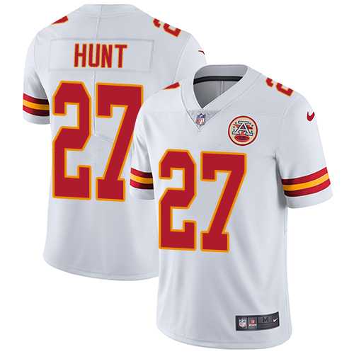 Youth Nike Kansas City Chiefs #27 Kareem Hunt White Stitched NFL Vapor Untouchable Limited Jersey Youth Nike Kansas City Chiefs #27 Kareem Hunt White Stitched NFL Vapor Untouchable Limited Jersey