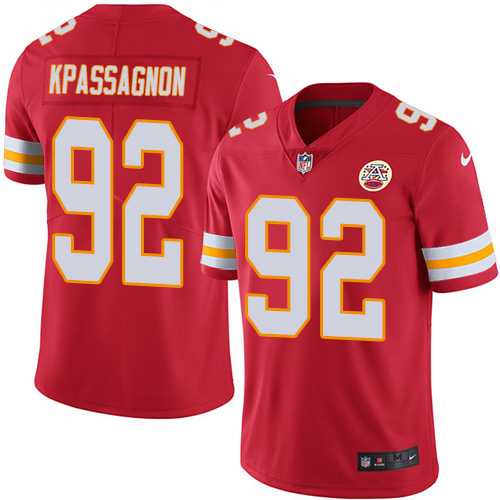 Youth Nike Kansas City Chiefs #92 Tanoh Kpassagnon Red Team Color Stitched NFL Vapor Untouchable Limited Jersey