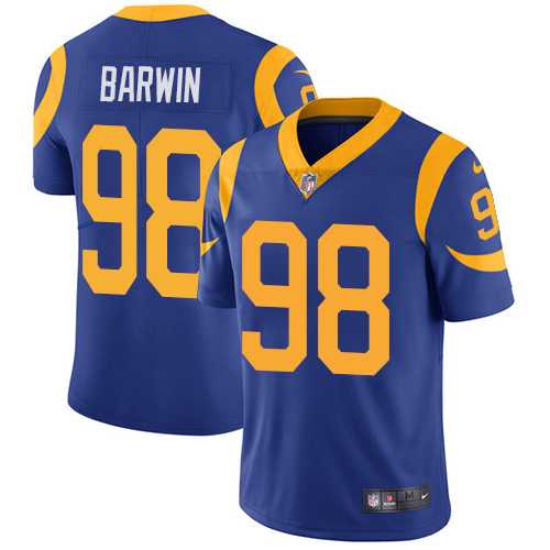 Youth Nike Los Angeles Rams #98 Connor Barwin Royal Blue Alternate Stitched NFL Vapor Untouchable Limited Jersey