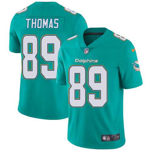 Youth Nike Miami Dolphins #89 Julius Thomas Aqua Green Team Color Stitched NFL Vapor Untouchable Limited Jersey