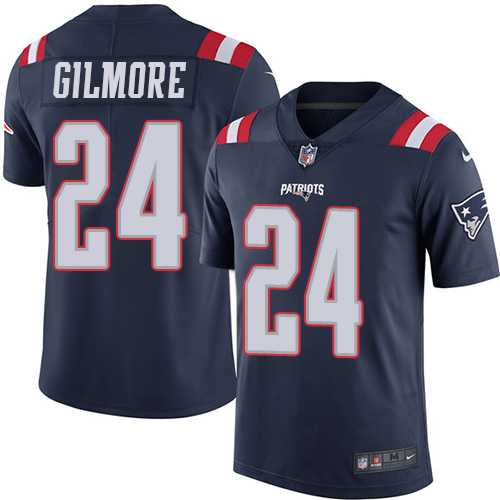 Youth Nike New England Patriots #24 Stephon Gilmore Navy Blue Stitched NFL Limited Rush Jersey Youth Nike New England Patriots #24 Stephon Gilmore Navy Blue Stitched NFL Limited Rush Jersey
