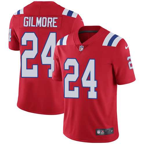 Youth Nike New England Patriots #24 Stephon Gilmore Red Alternate Stitched NFL Vapor Untouchable Limited Jersey