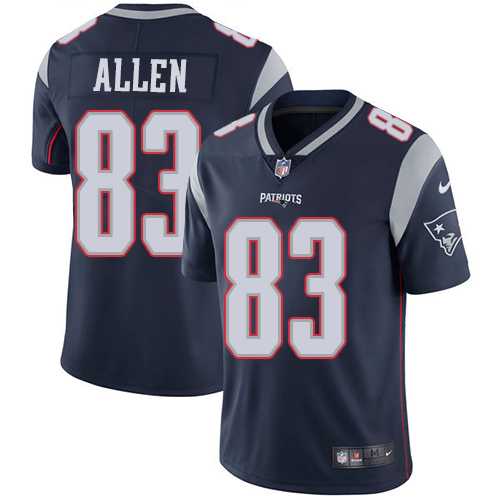 Youth Nike New England Patriots #83 Dwayne Allen Navy Blue Team Color Stitched NFL Vapor Untouchable Limited Jersey