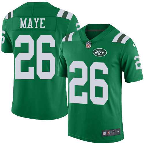 Youth Nike New York Jets #26 Marcus Maye Green Stitched NFL Limited Rush Jersey