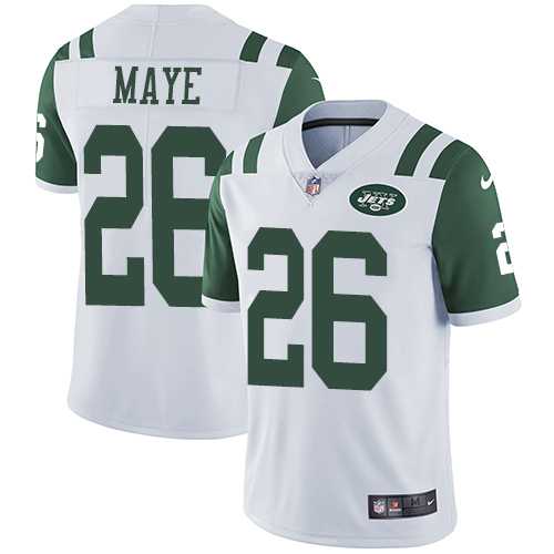 Youth Nike New York Jets #26 Marcus Maye White Stitched NFL Vapor Untouchable Limited Jersey