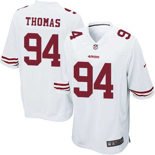 Youth Nike San Francisco 49ers #94 Solomon Thomas White Stitched NFL Elite Jersey