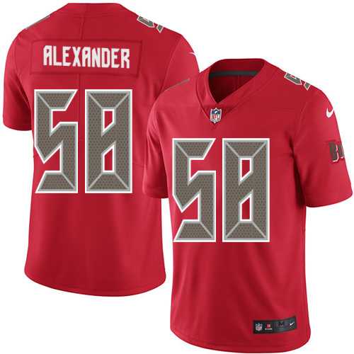 Youth Nike Tampa Bay Buccaneers #58 Kwon Alexander Red Stitched NFL Limited Rush Jersey Youth Nike Tampa Bay Buccaneers #58 Kwon Alexander Red Stitched NFL Limited Rush Jersey