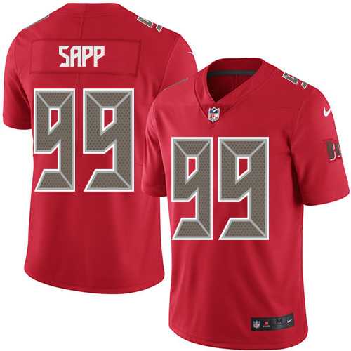 Youth Nike Tampa Bay Buccaneers #99 Warren Sapp Red Stitched NFL Limited Rush Jersey