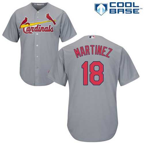 Youth St.Louis Cardinals #18 Carlos Martinez Grey Cool Base Stitched MLB Jersey