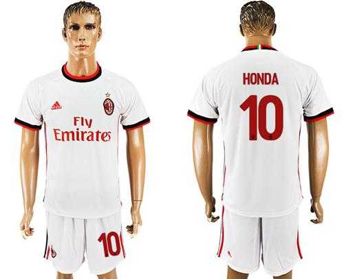 AC Milan #10 Honda Away Soccer Club Jersey