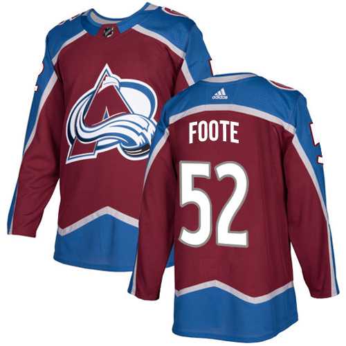 Adidas Colorado Avalanche #52 Adam Foote Burgundy Home Authentic Stitched NHL Adidas Colorado Avalanche #52 Adam Foote Burgundy Home Authentic Stitched NHL