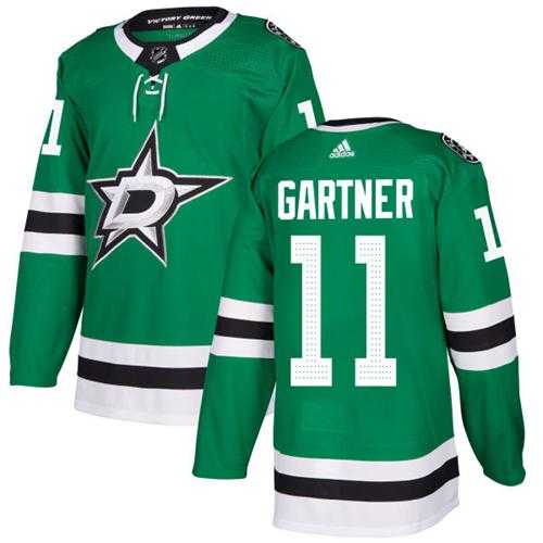 Adidas Dallas Stars #11 Mike Gartner Green Home Authentic Stitched NHL