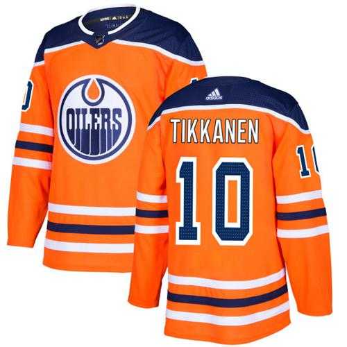 Adidas Edmonton Oilers #10 Esa Tikkanen Orange Home Authentic Stitched NHL