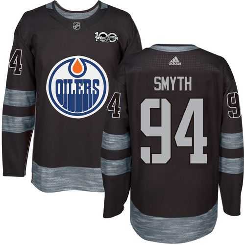 Adidas Edmonton Oilers #94 Ryan Smyth Black 1917-2017 100th Anniversary Stitched NHL