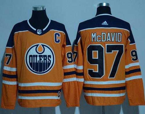 Adidas Edmonton Oilers #97 Connor McDavid Orange Home Authentic Stitched NHL